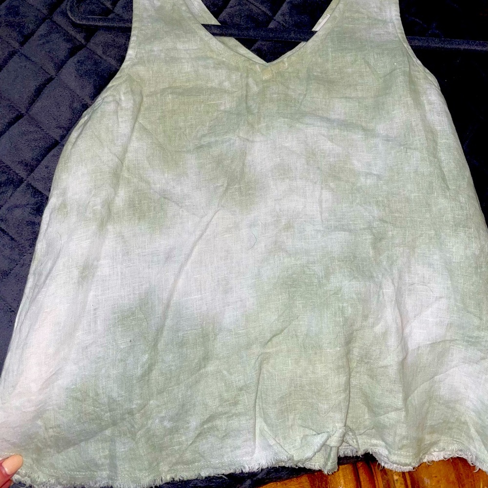 Sage green tank top